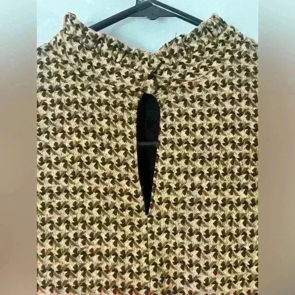 52seven Hacci Drop Waist Mock Neck Dress Sz M Brown multicolor - Picture 7 of 14